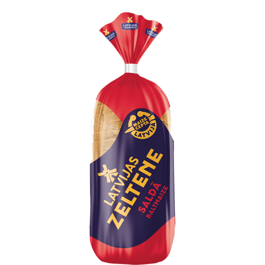 Latvijas maiznieks "LATVIJAS ZELTENE" saldā baltmaize 350g