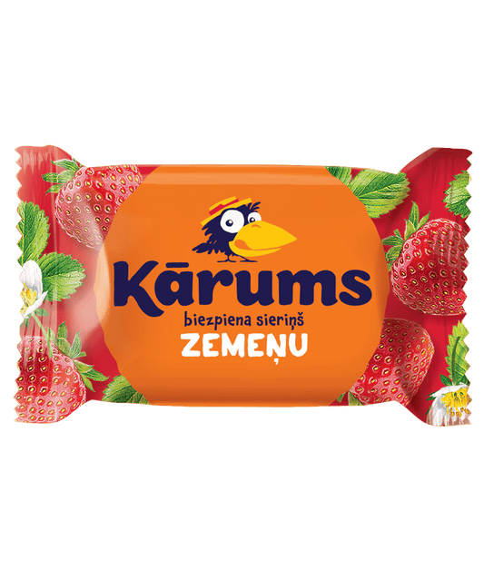 Kārums Biezpiena sieriņš zemeņu, 45g